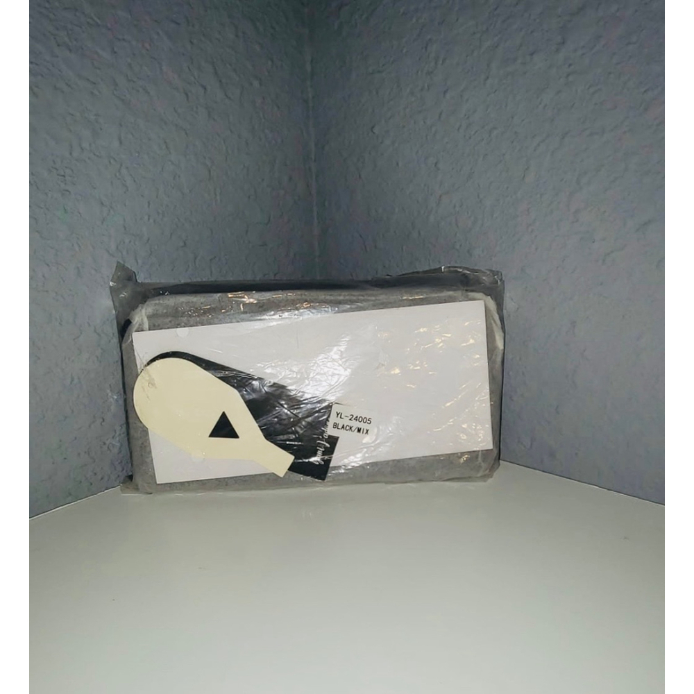 J’adore Black Leather Passport Wallet - Travel Organizer with Zipper Closure - Picture 3 of 3